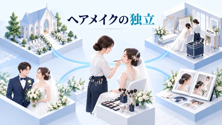 ヘアメイクの独立の図解