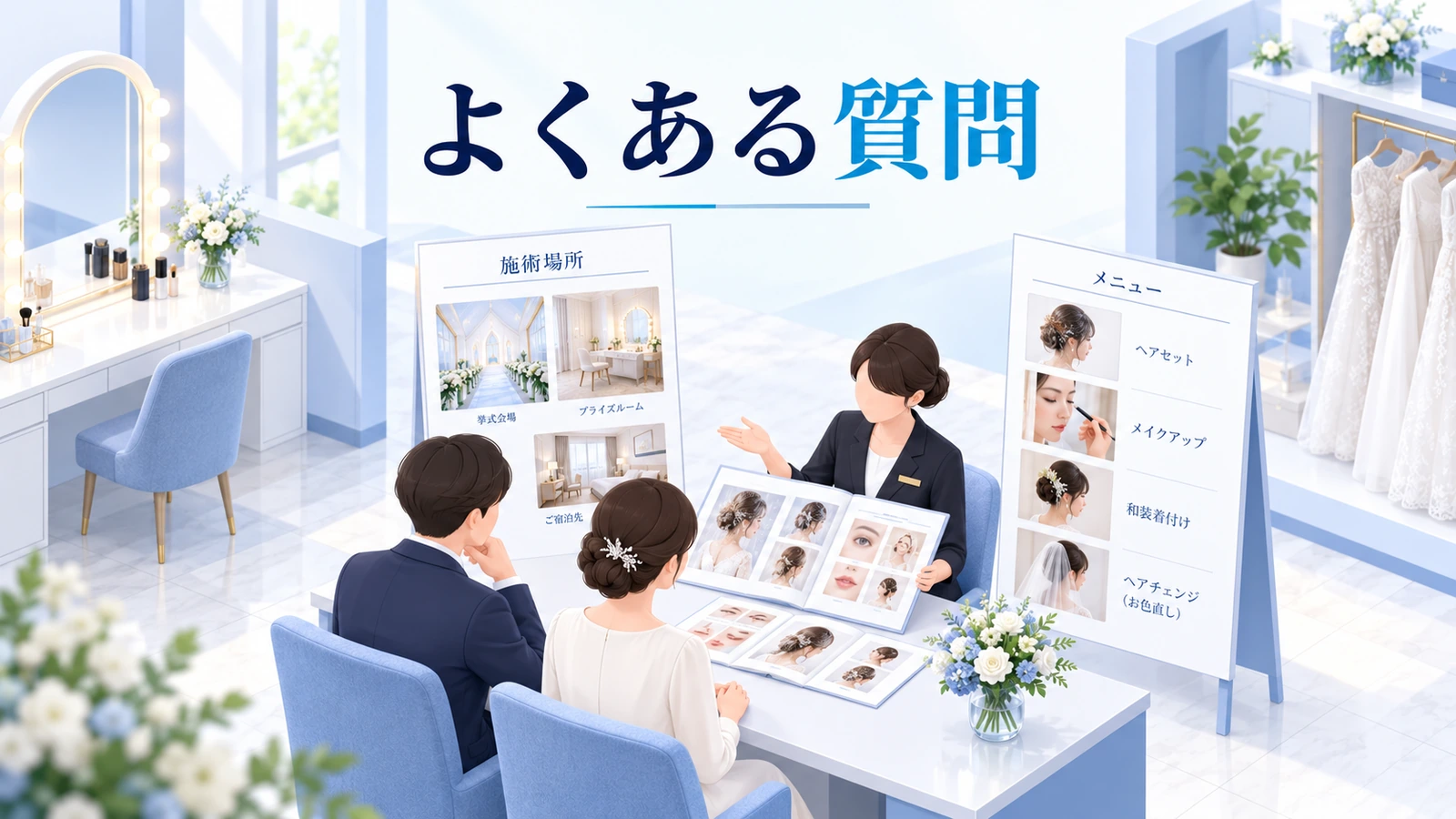 ブライダルヘアメイク独立でよくある質問の図解