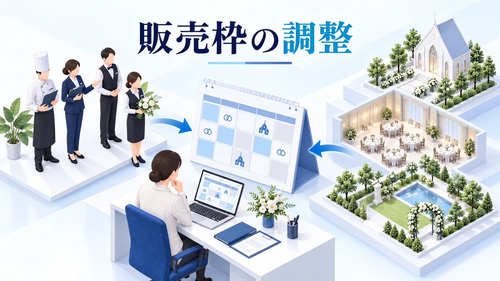 販売枠を実際の受け入れ能力に合わせるの図解