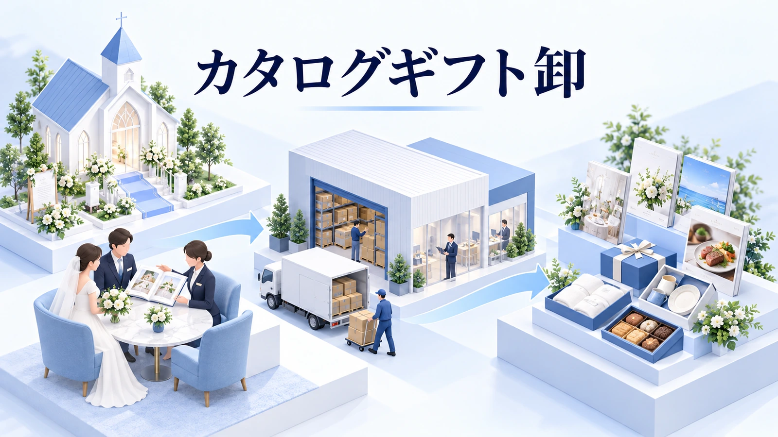 ギフト卸の事業の図解