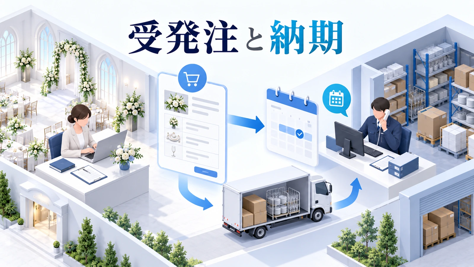 納期と数量変更の締切を一枚にまとめるの図解