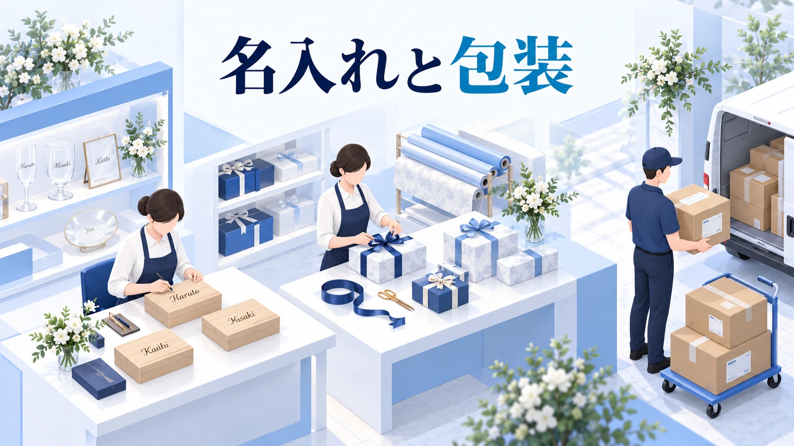 受取人の体験まで品質を管理するの図解