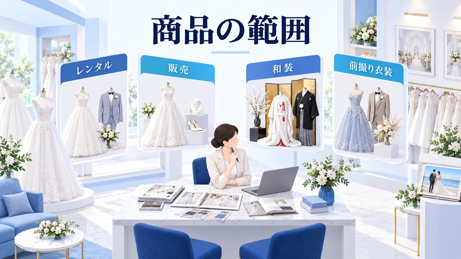 商品の範囲と販売先を先に決めるの図解
