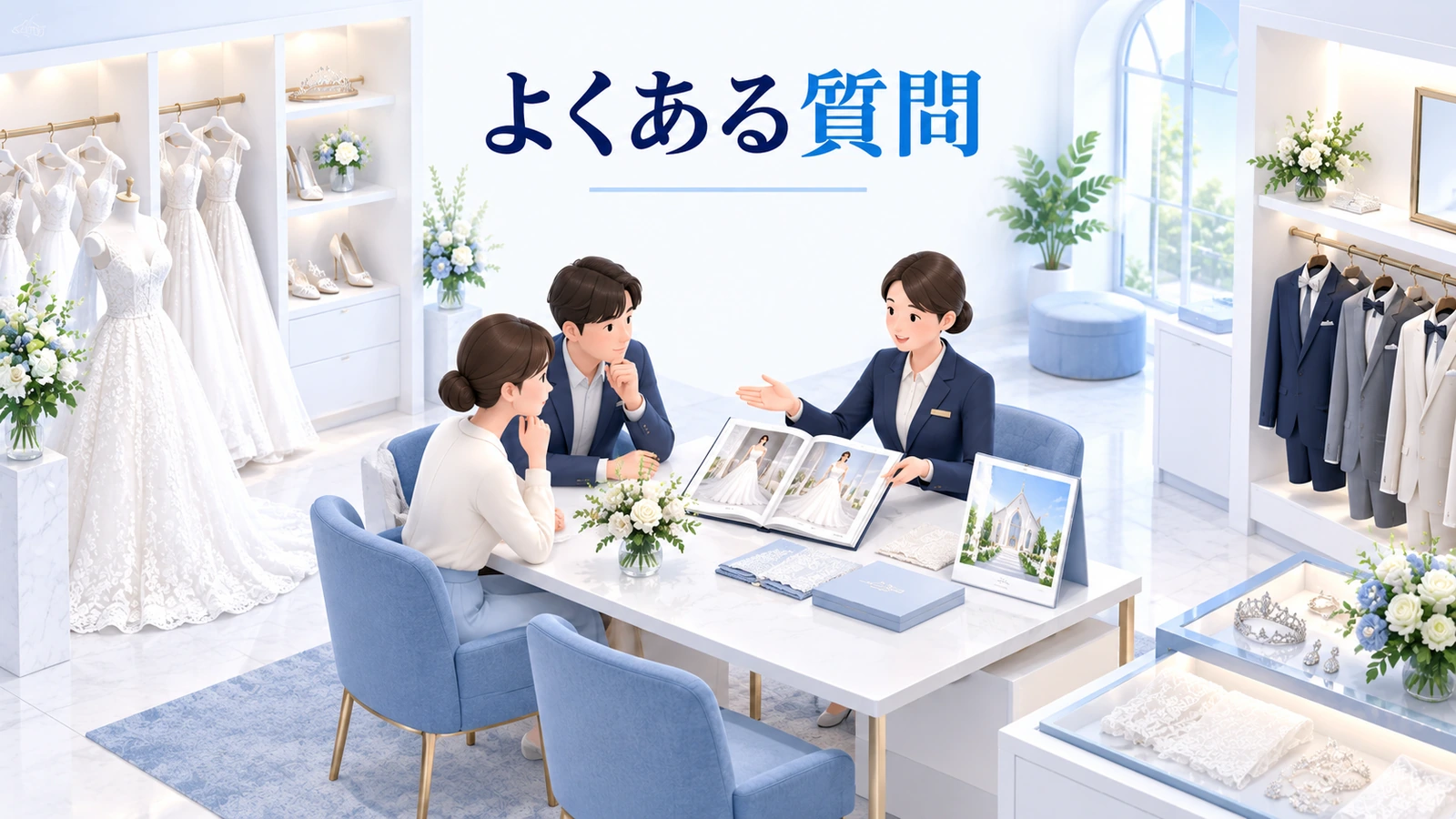 ドレスショップ開業でよくある質問の図解
