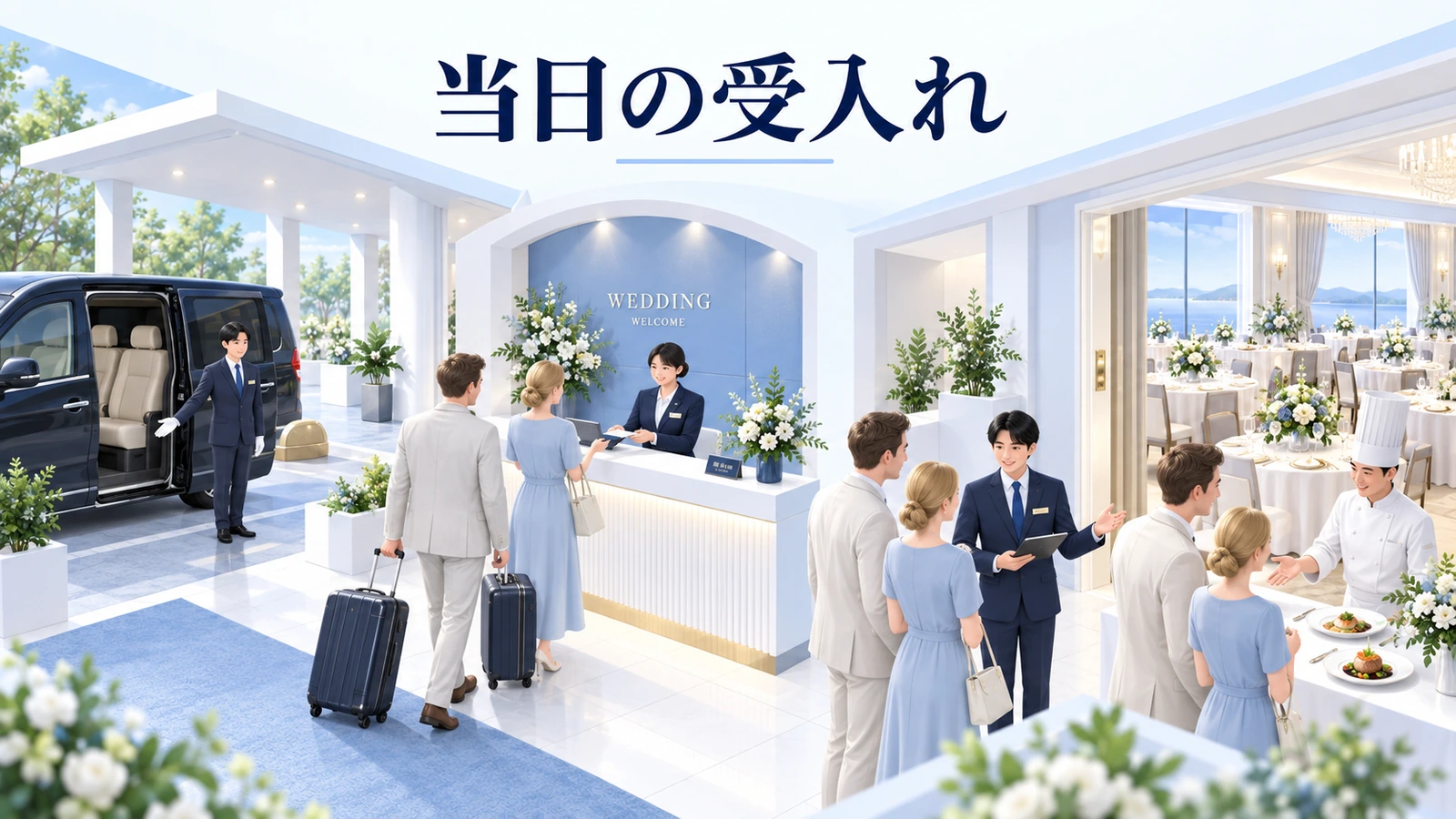 当日は移動と文化的な配慮を運営に落とすの図解