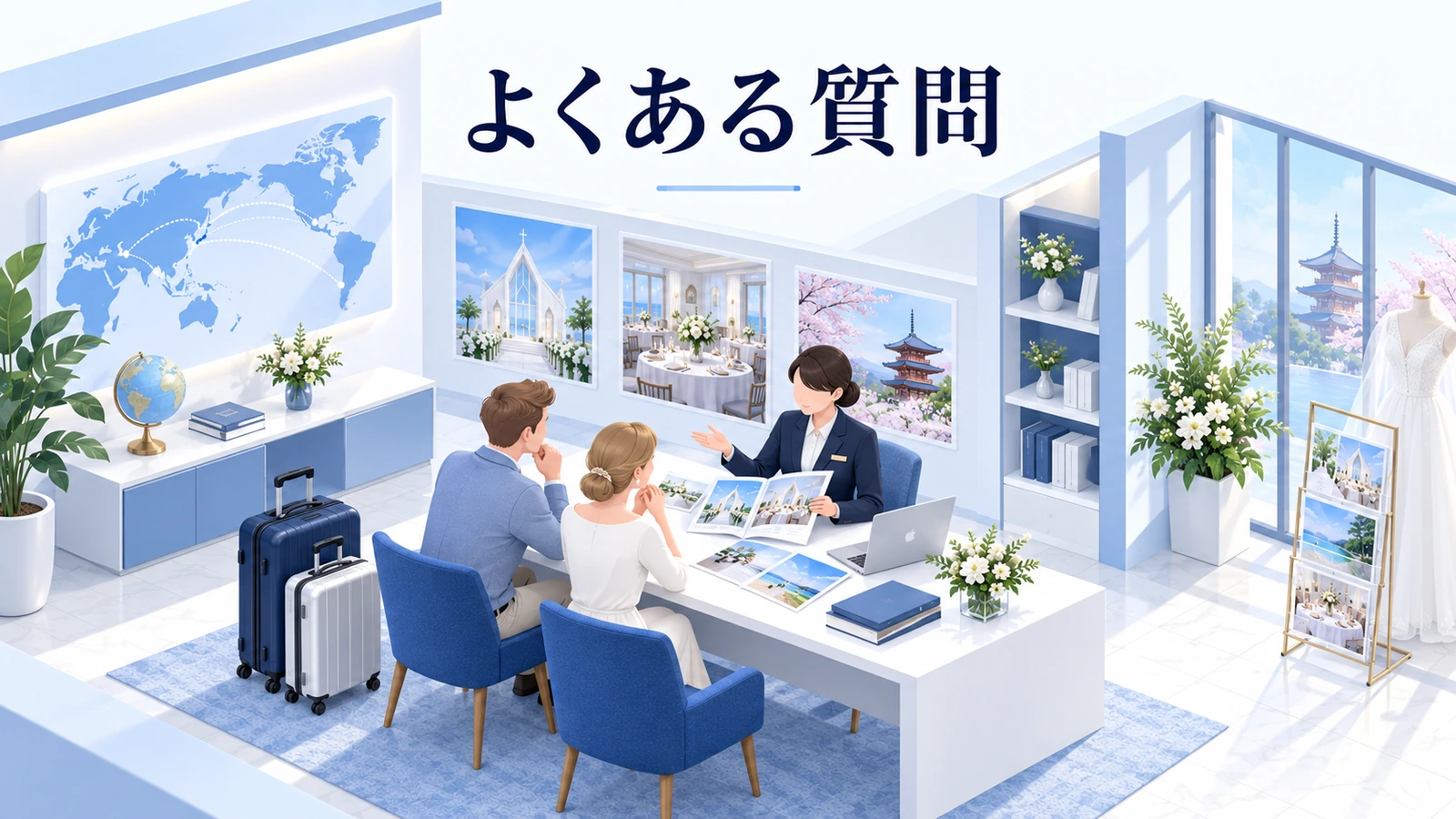 ブライダルのインバウンド対応でよくある質問の図解