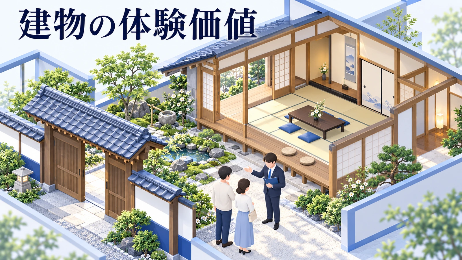 建物の魅力を使える体験へ翻訳するの図解
