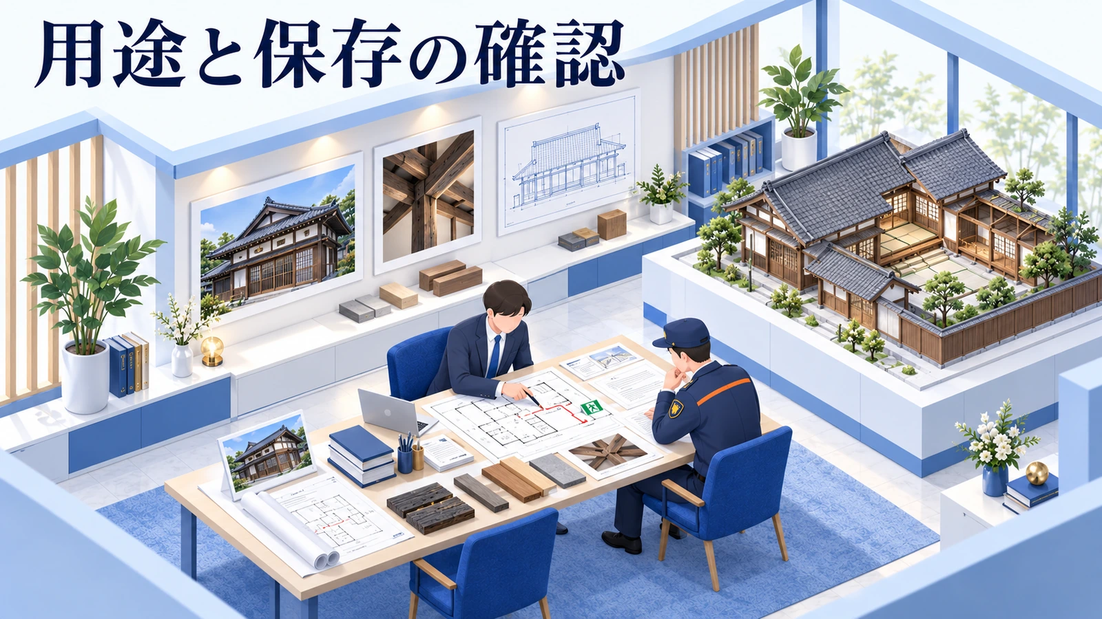 改修前に用途と保存の条件を確認するの図解