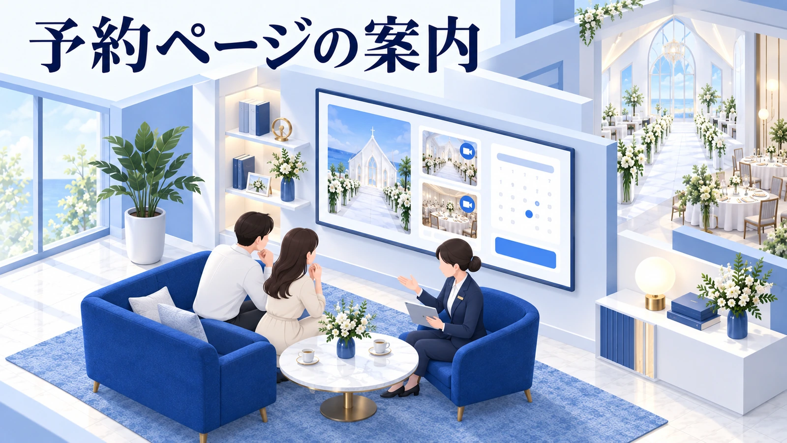 予約ページには参加体験と制約を並べるの図解