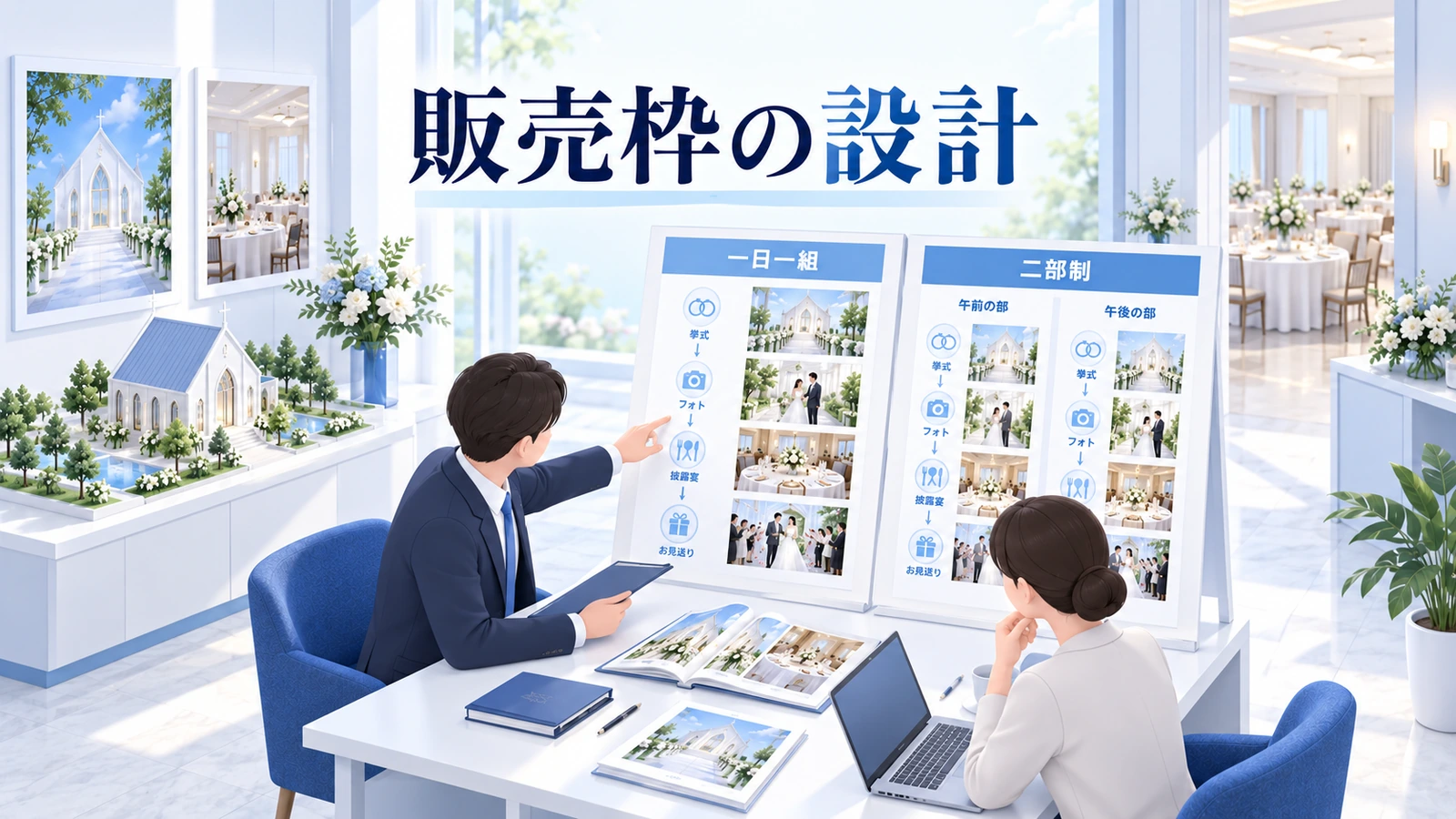 販売枠は会場の転換時間から決めるの図解