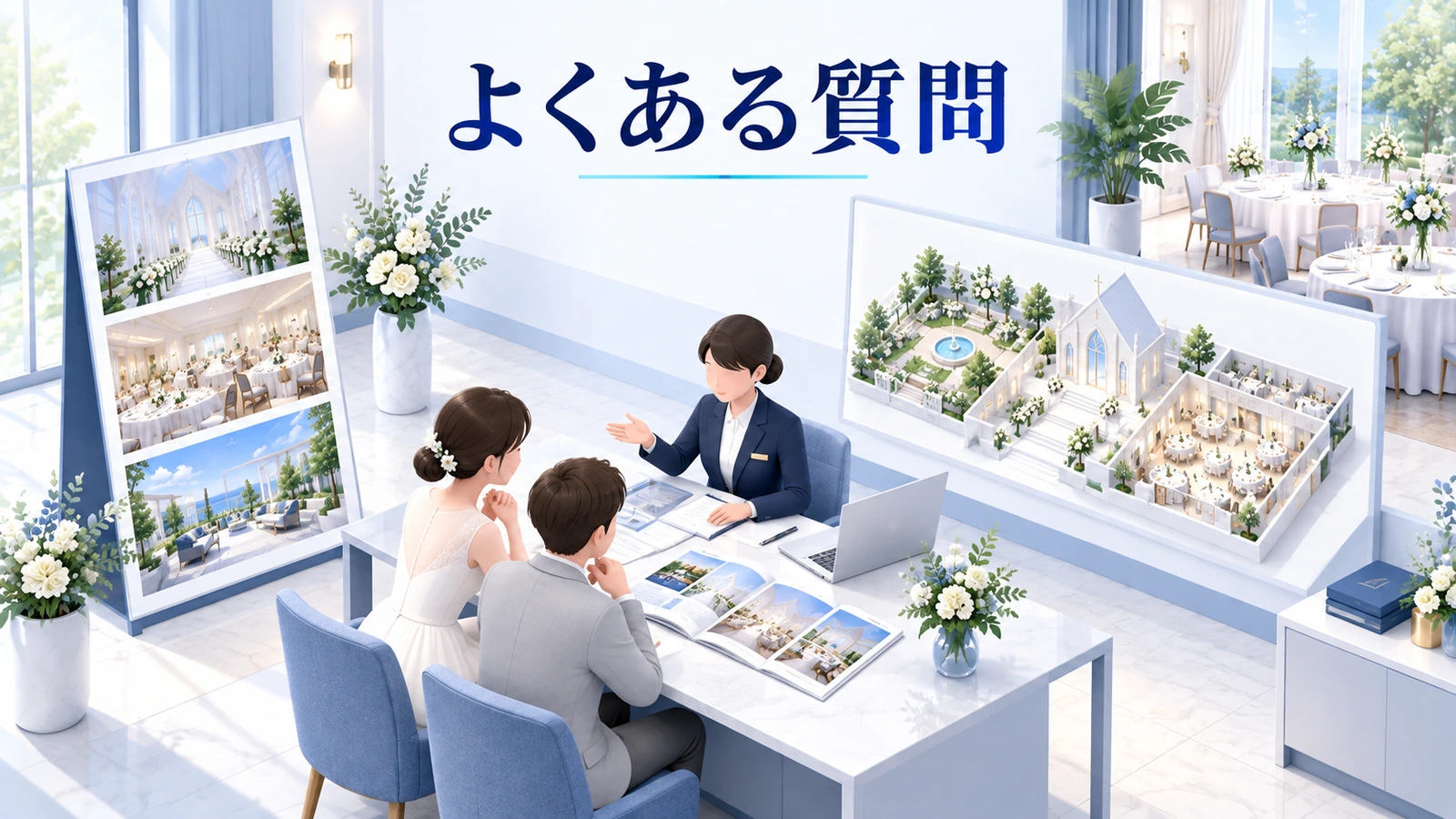 貸切ウェディングでよくある質問の図解