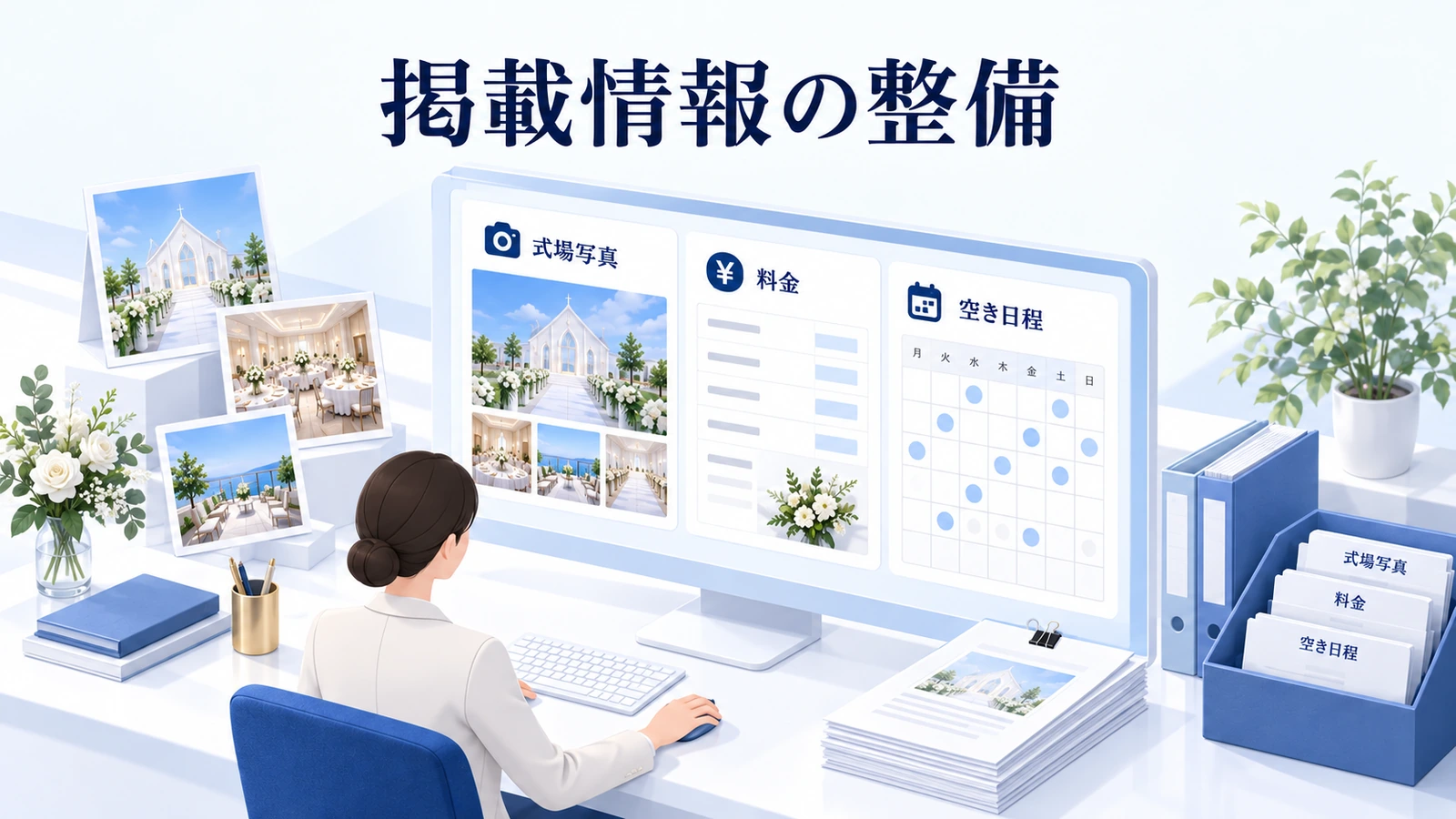掲載情報は見学前の疑問に答えるの図解