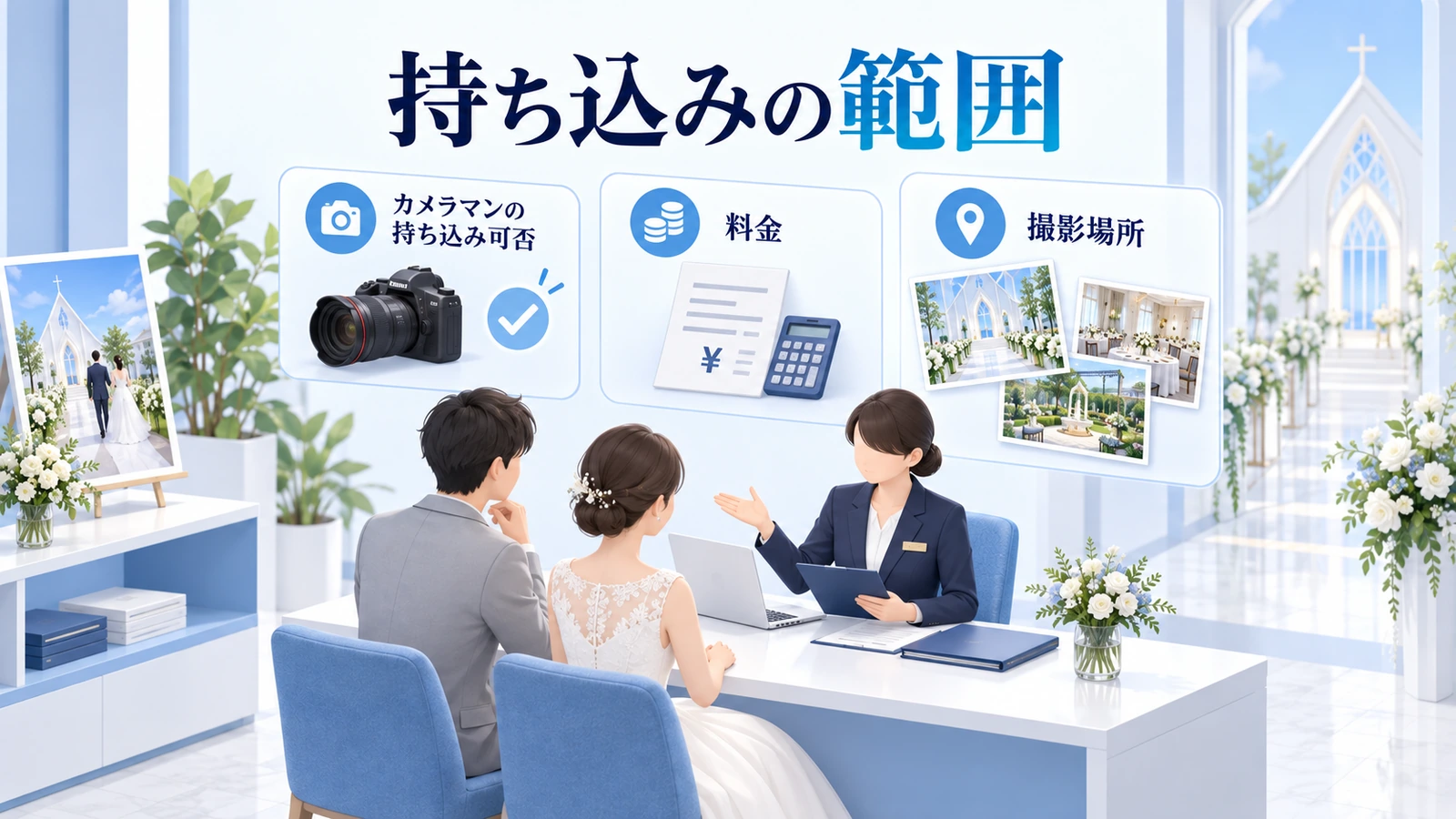持ち込みの可否を場所と時間に分けて決めるの図解