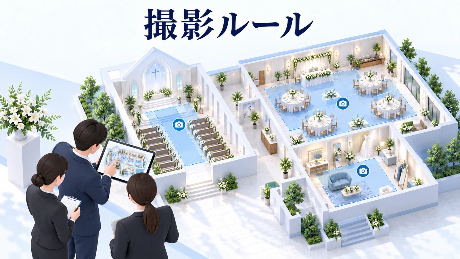 撮影ルールを安全と体験の両方から作るの図解