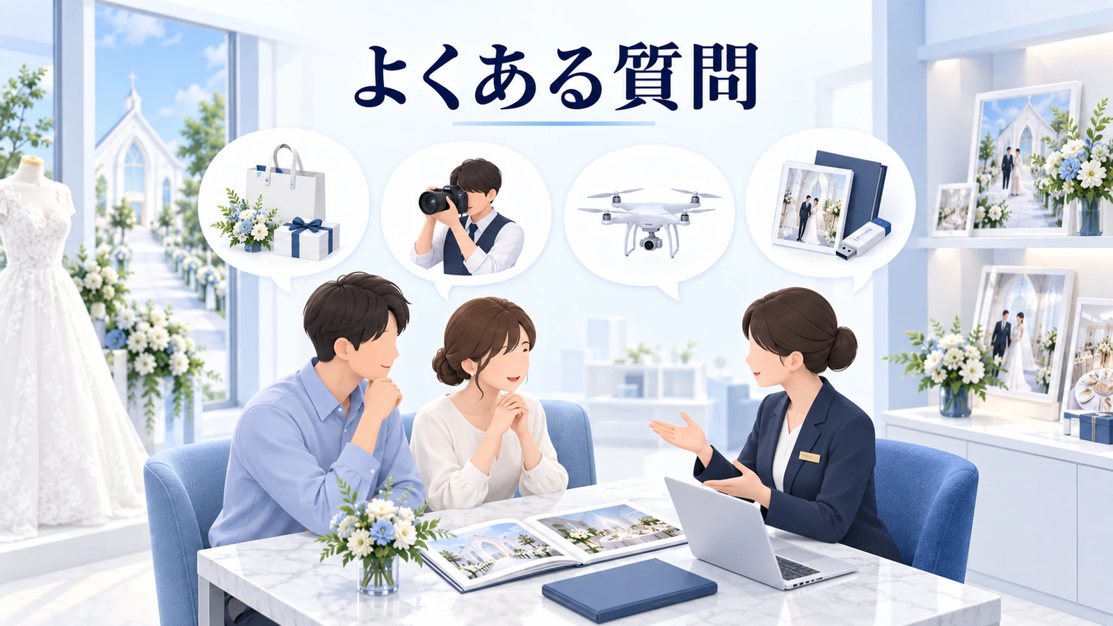 持ち込みカメラマンでよくある質問の図解