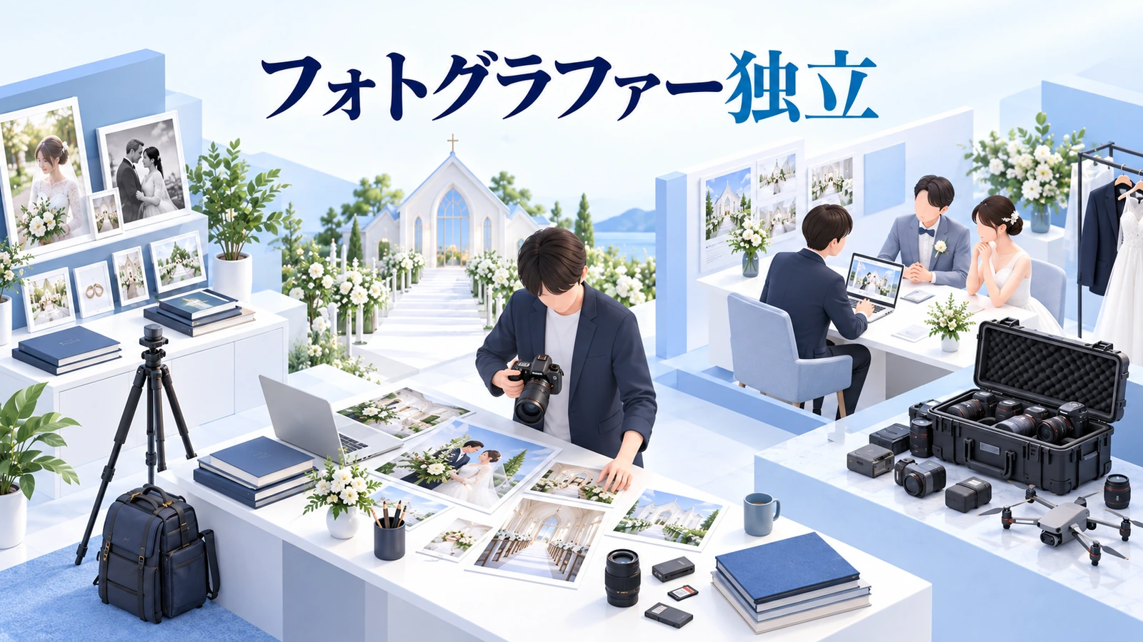 フォトグラファー独立の図解