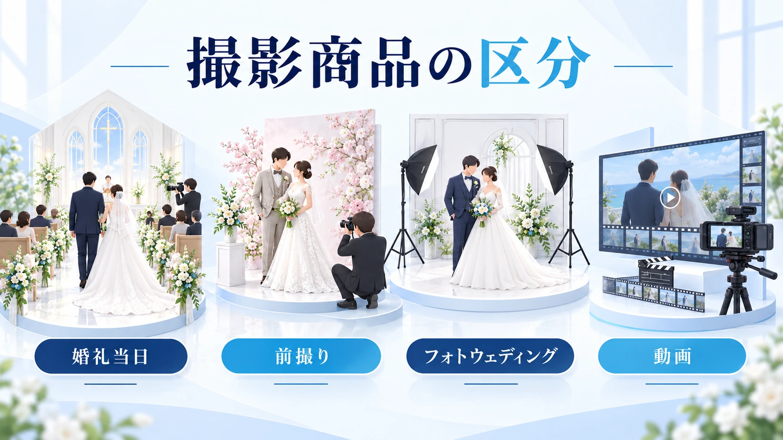 撮る場面を決めて商品を分けるの図解