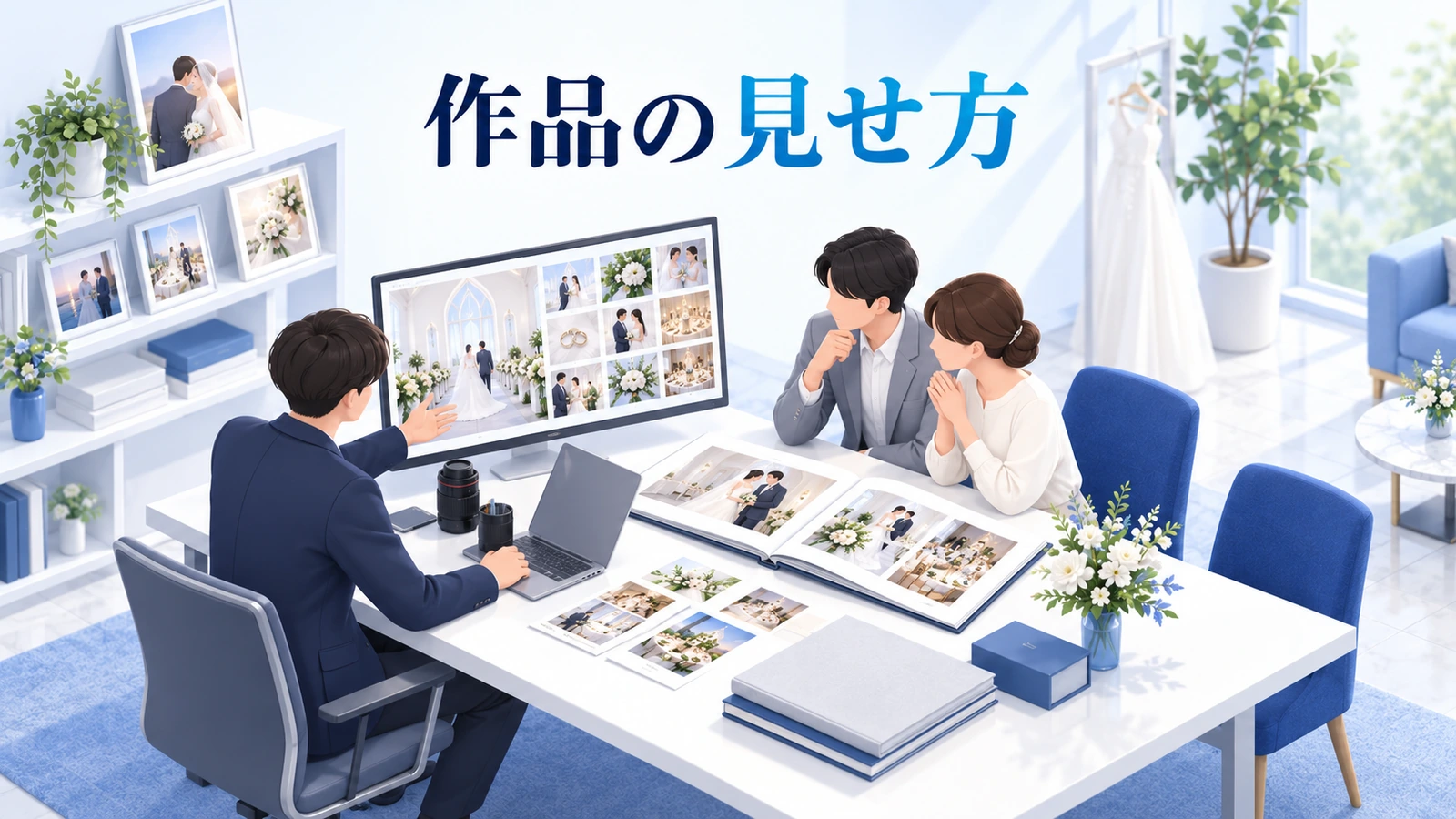 作品は「何を担当したか」を明確に見せるの図解