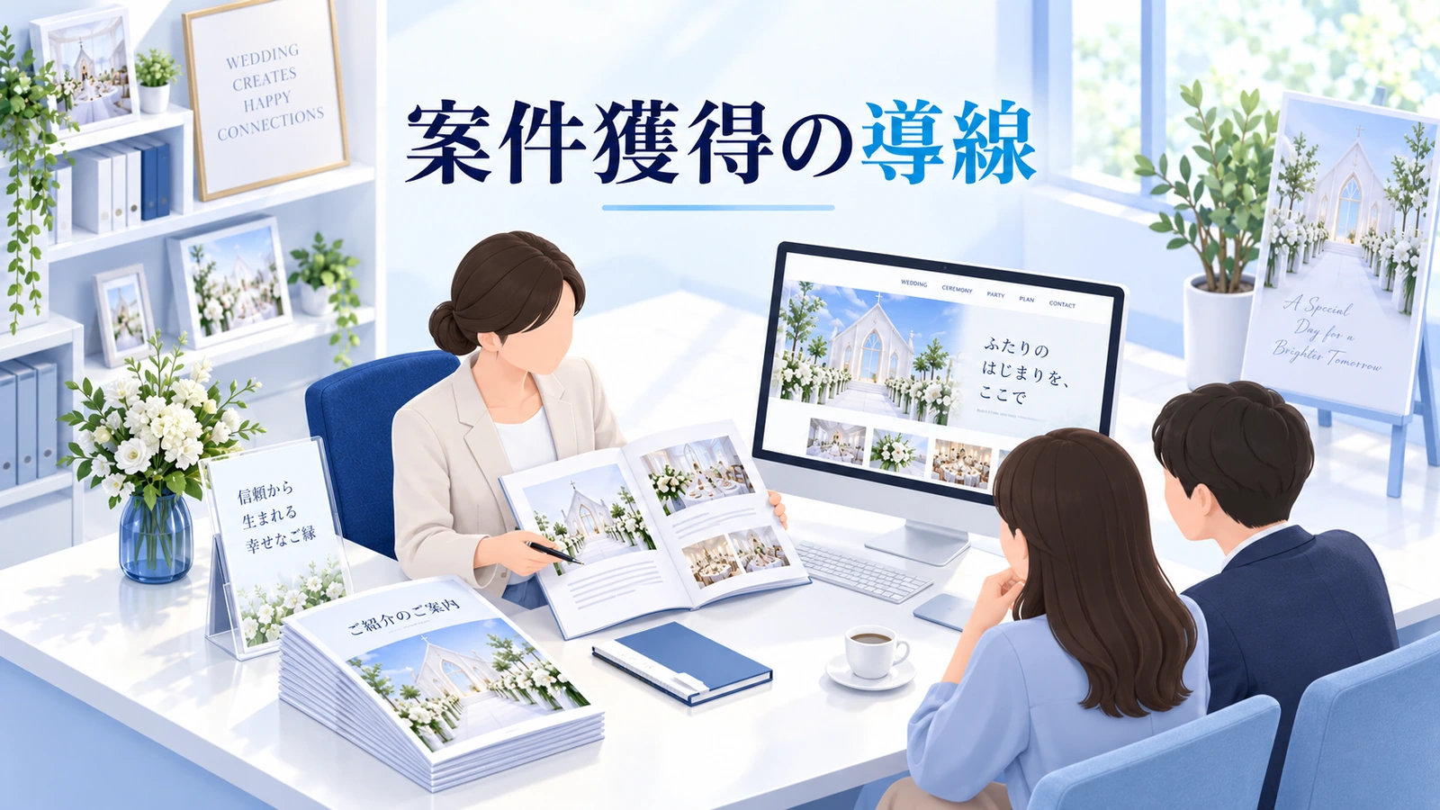 案件獲得は実績と相談導線を一緒に整えるの図解