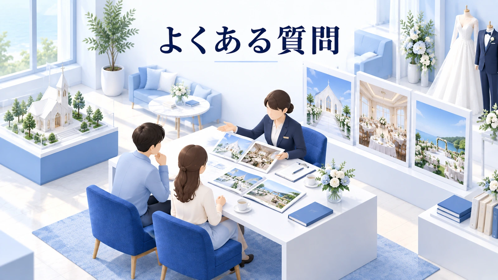 ウェディング集客でよくある質問の図解