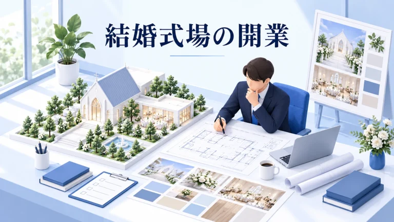 結婚式場の開業の図解