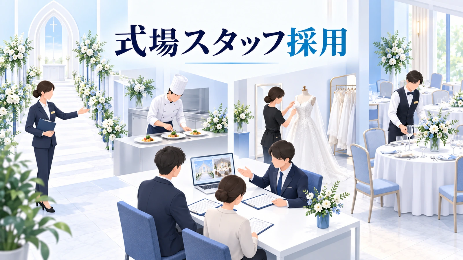 式場スタッフ採用の図解
