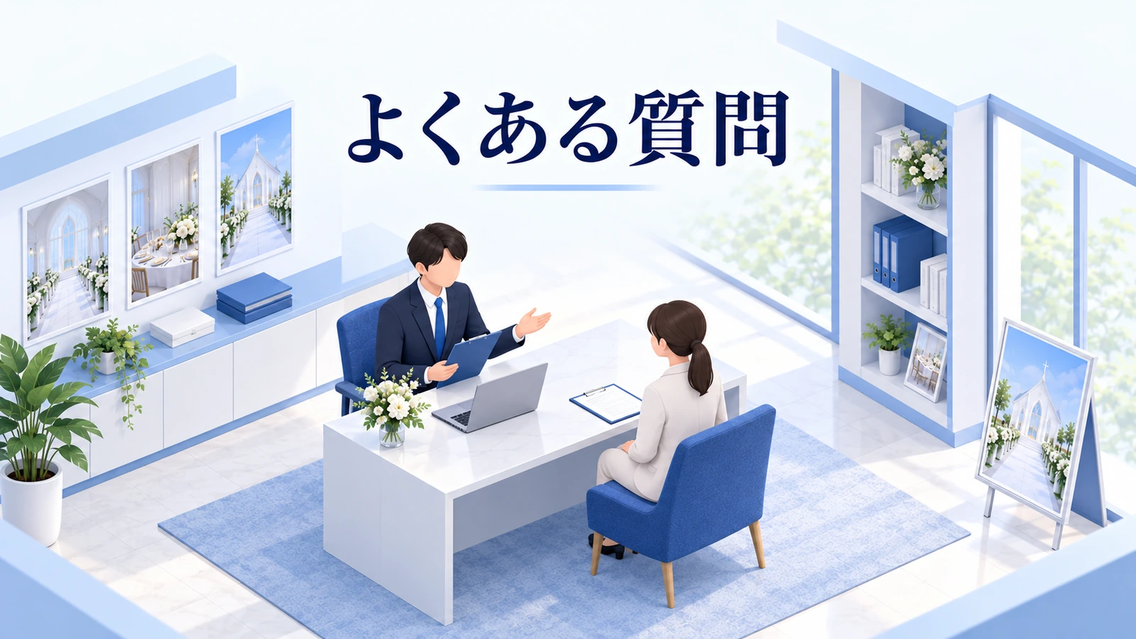 結婚式場のスタッフ採用でよくある質問の図解