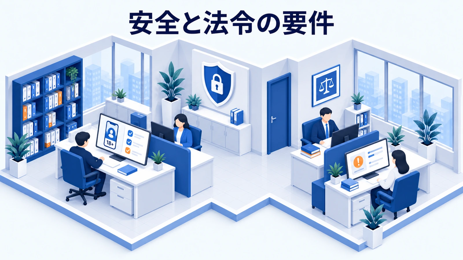 安全と法令の要件を仕様の最初に置くの図解