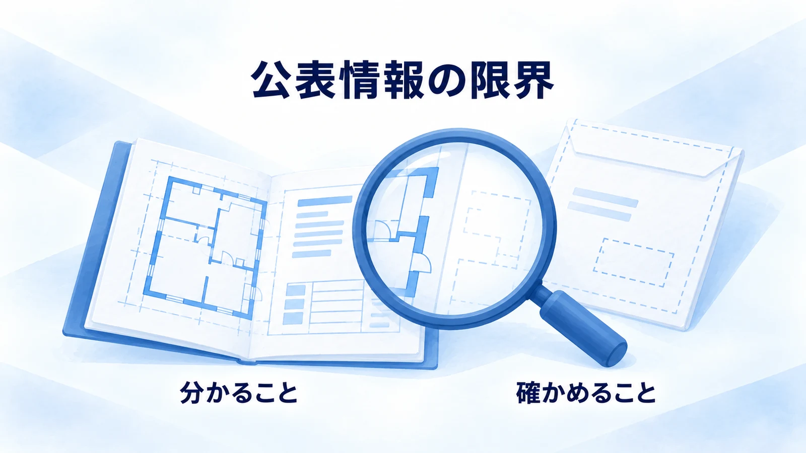 公開資料で確認できる範囲と個別に確かめる項目を分ける